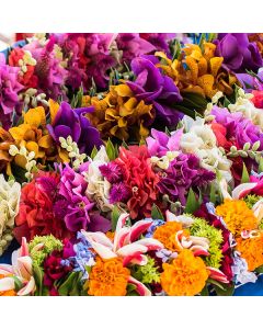 petal topped candles
