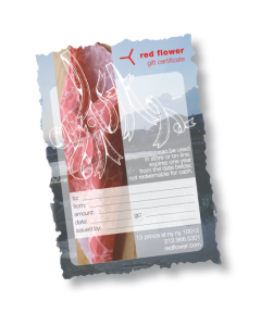 red flower gift card (email delivery)